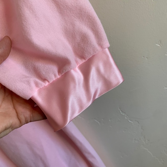 Vintage Suzanne Beth fleece nightgown tie front size L - Picture 5 of 12